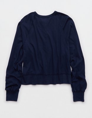Aerie Happy Snit Henley T-Shirt