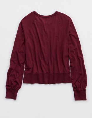 Aerie Happy Snit Henley T-Shirt