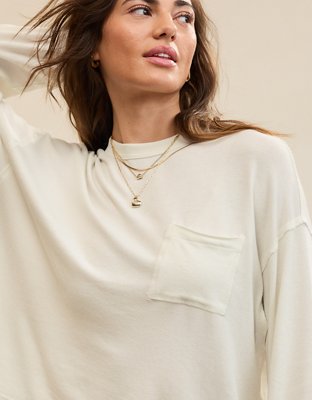 Aerie Happy Snit Pocket T-Shirt