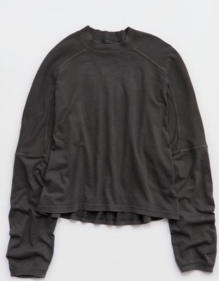 Aerie Cozy Mock-Neck T-Shirt