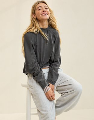 Aerie Cozy Mock-Neck T-Shirt