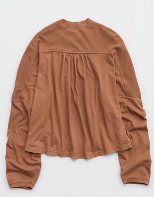 Aerie Cozy Mock-Neck T-Shirt