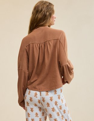 Aerie Cozy Mock-Neck T-Shirt