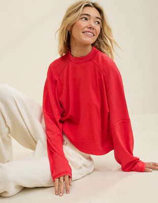 Aerie Cozy Mock-Neck T-Shirt