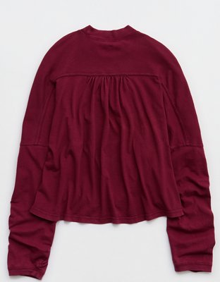 Aerie Cozy Mock-Neck T-Shirt