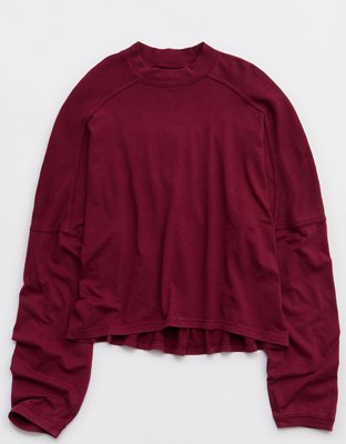 Aerie Cozy Mock-Neck T-Shirt