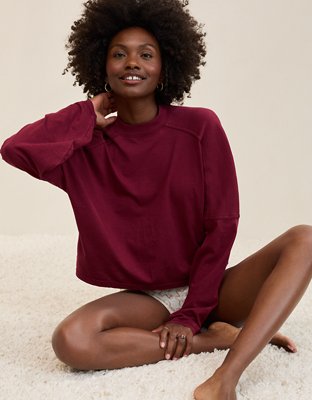 Aerie Cozy Mock-Neck T-Shirt