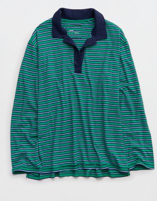 Aerie Cozy Polo Boyfriend T-Shirt