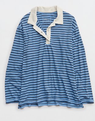 Aerie Cozy Polo Boyfriend T-Shirt