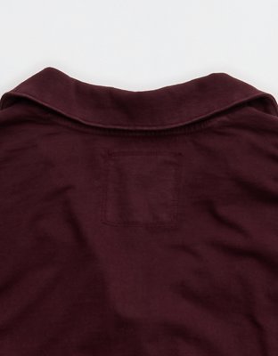 Aerie Cozy Polo Boyfriend T-Shirt