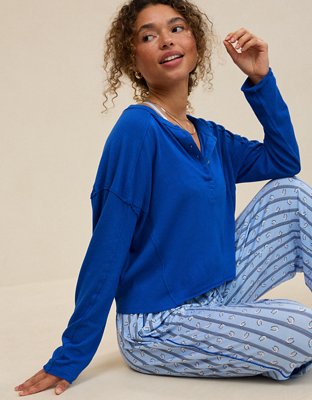 Aerie Happy Snit Henley T-Shirt