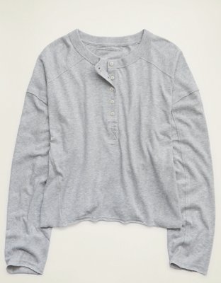 Aerie Happy Snit Henley T-Shirt