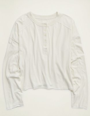Aerie Happy Snit Henley T-Shirt
