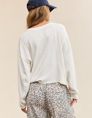 Aerie Happy Snit Henley T-Shirt