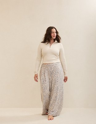 Aerie Long Sleeve Quarter Zip T-Shirt
