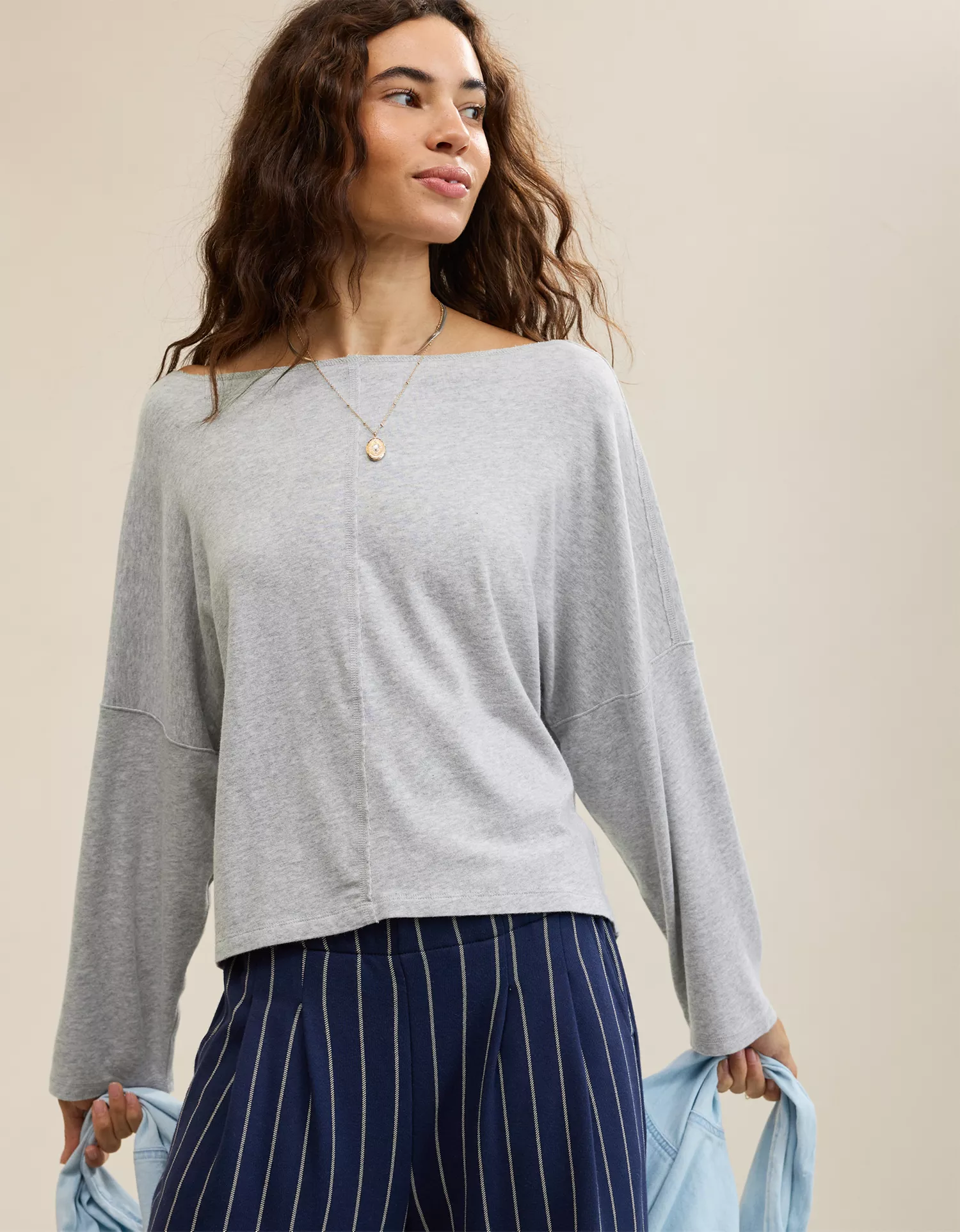 Aerie Happy Snit Off-The-Shoulder T-Shirt - thumbnail 6