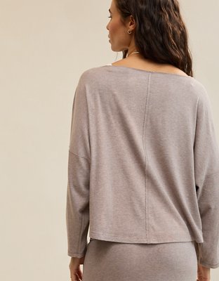 Aerie Happy Snit Off-The-Shoulder T-Shirt