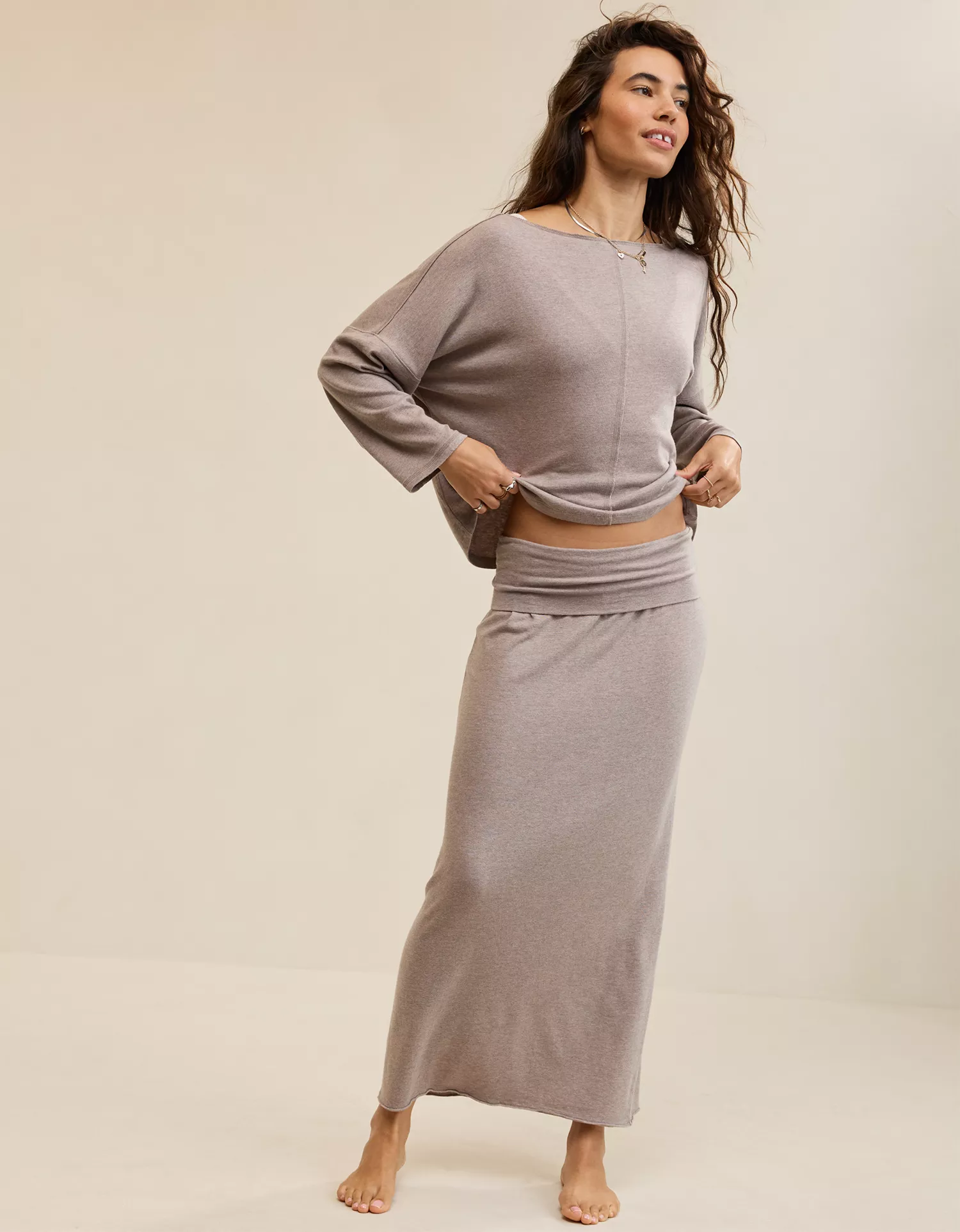Aerie Happy Snit Off-The-Shoulder T-Shirt - thumbnail 5