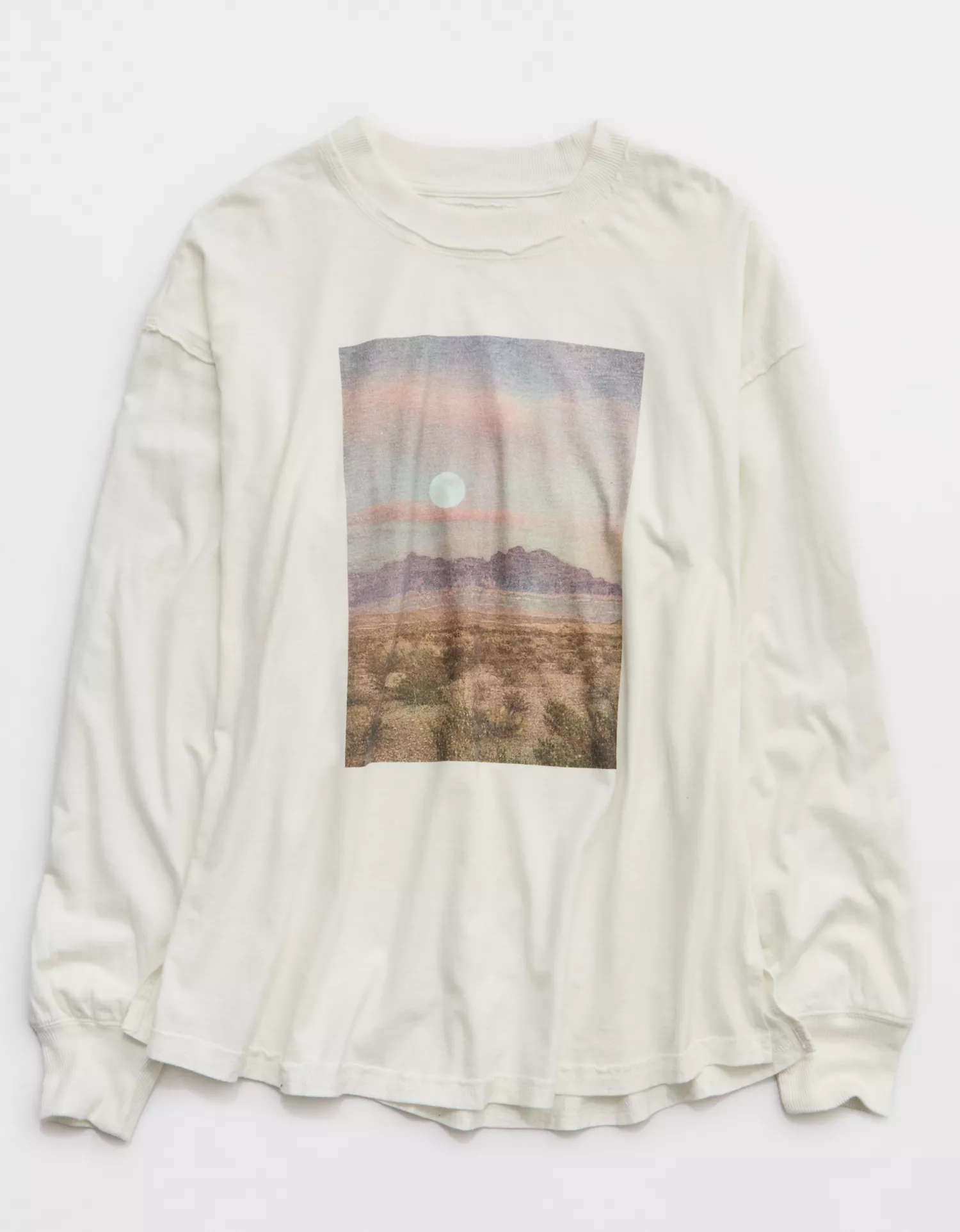Aerie Cozy Oversized Long Sleeve Boyfriend T-Shirt - thumbnail 8