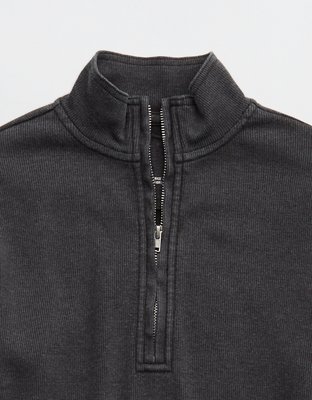 Aerie Long Sleeve Quarter Zip T-Shirt