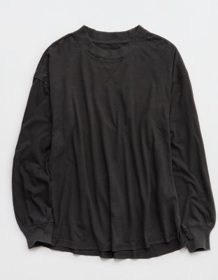 Aerie Cozy Oversized Long Sleeve Boyfriend T-Shirt