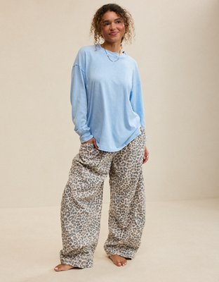 Aerie Cozy Oversized Long Sleeve Boyfriend T-Shirt