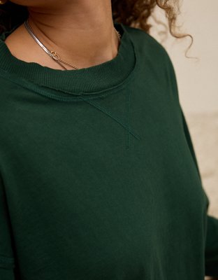 Aerie Cozy Oversized Long Sleeve Boyfriend T-Shirt