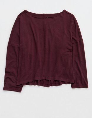 Aerie Happy Snit Off-The-Shoulder T-Shirt