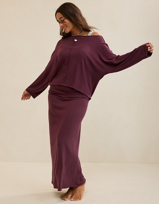 Aerie Happy Snit Off-The-Shoulder T-Shirt