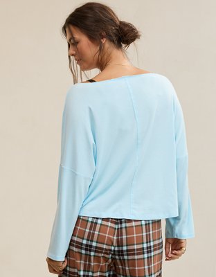 Aerie Happy Snit Off-The-Shoulder T-Shirt