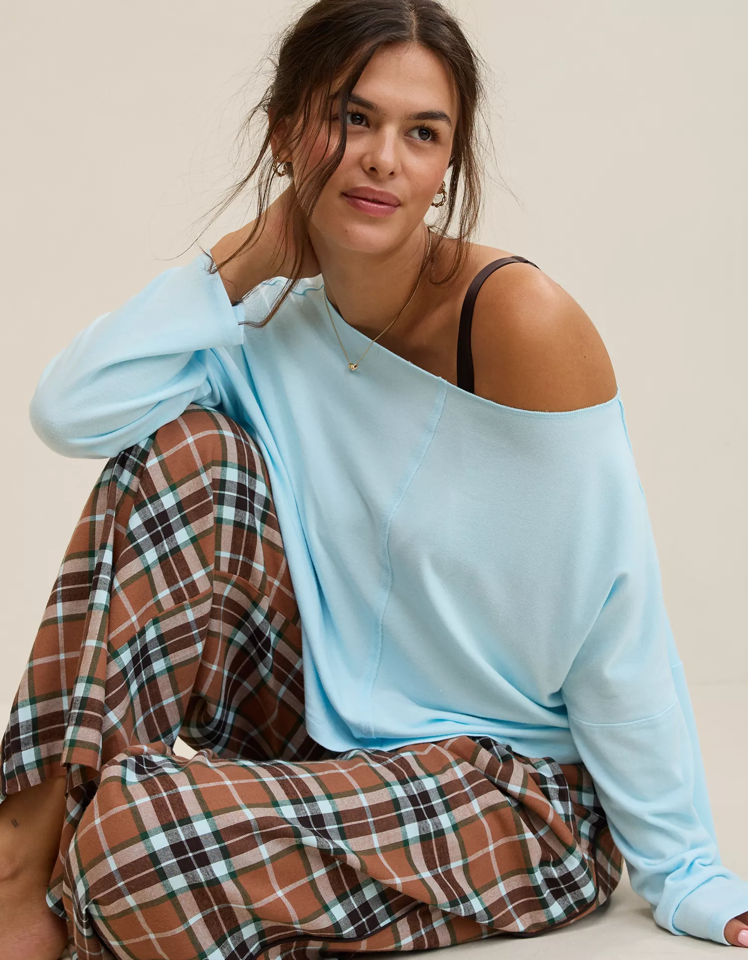 Aerie Happy Snit Off-The-Shoulder T-Shirt - thumbnail 10