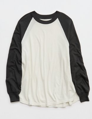 Aerie Cozy Oversized Baseball Boyfriend T-Shirt