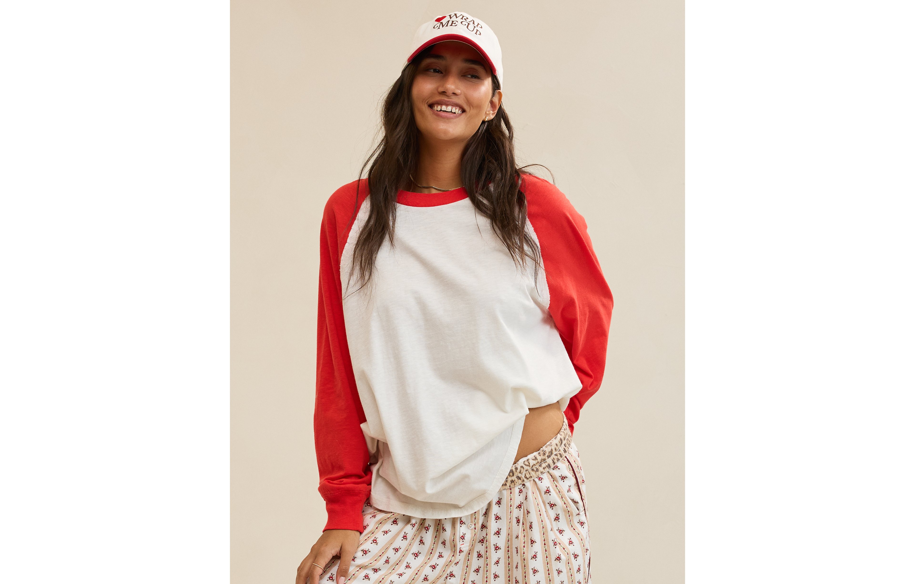 Aerie Cozy Oversized Baseball Boyfriend T-Shirt