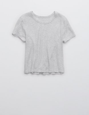 Aerie T-shirt corta de tejido tipo waffle