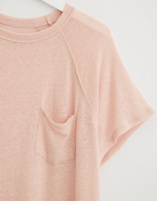 aerie breezy linen shirt