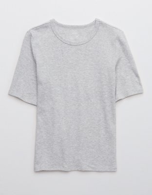 Женские футболки Aerie Feelin' Good Knit Half Sleeve T-Shirt — фото 3