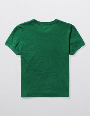 Aerie Cropped Short Sleeve Ringer T-Shirt