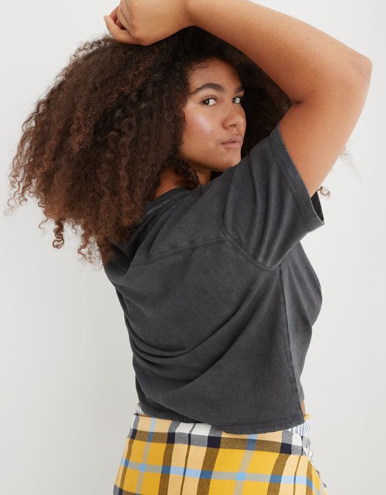 Aerie Cropped Oversized T-Shirt