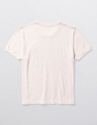 Aerie Cropped Short Sleeve Ringer T-Shirt