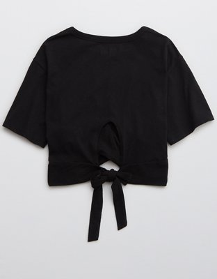 Aerie Cropped Wrapback T-Shirt