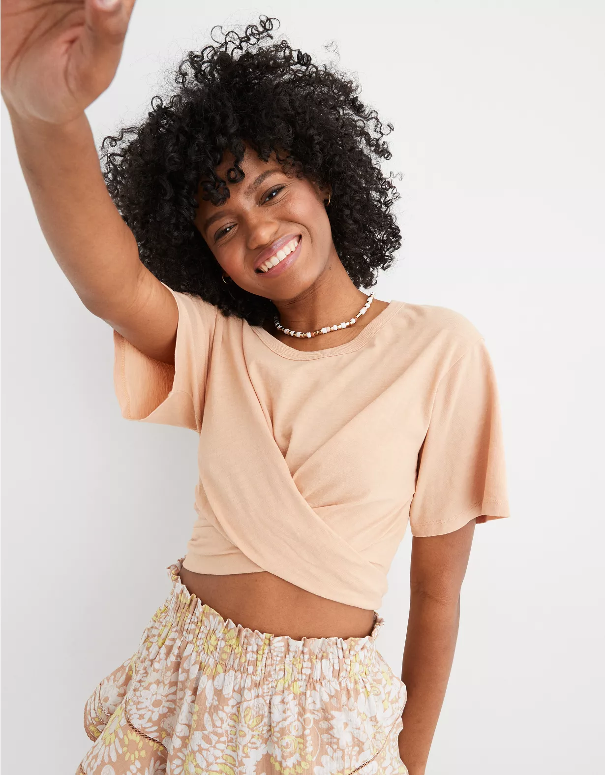 Aerie Cropped Wrapback T-Shirt