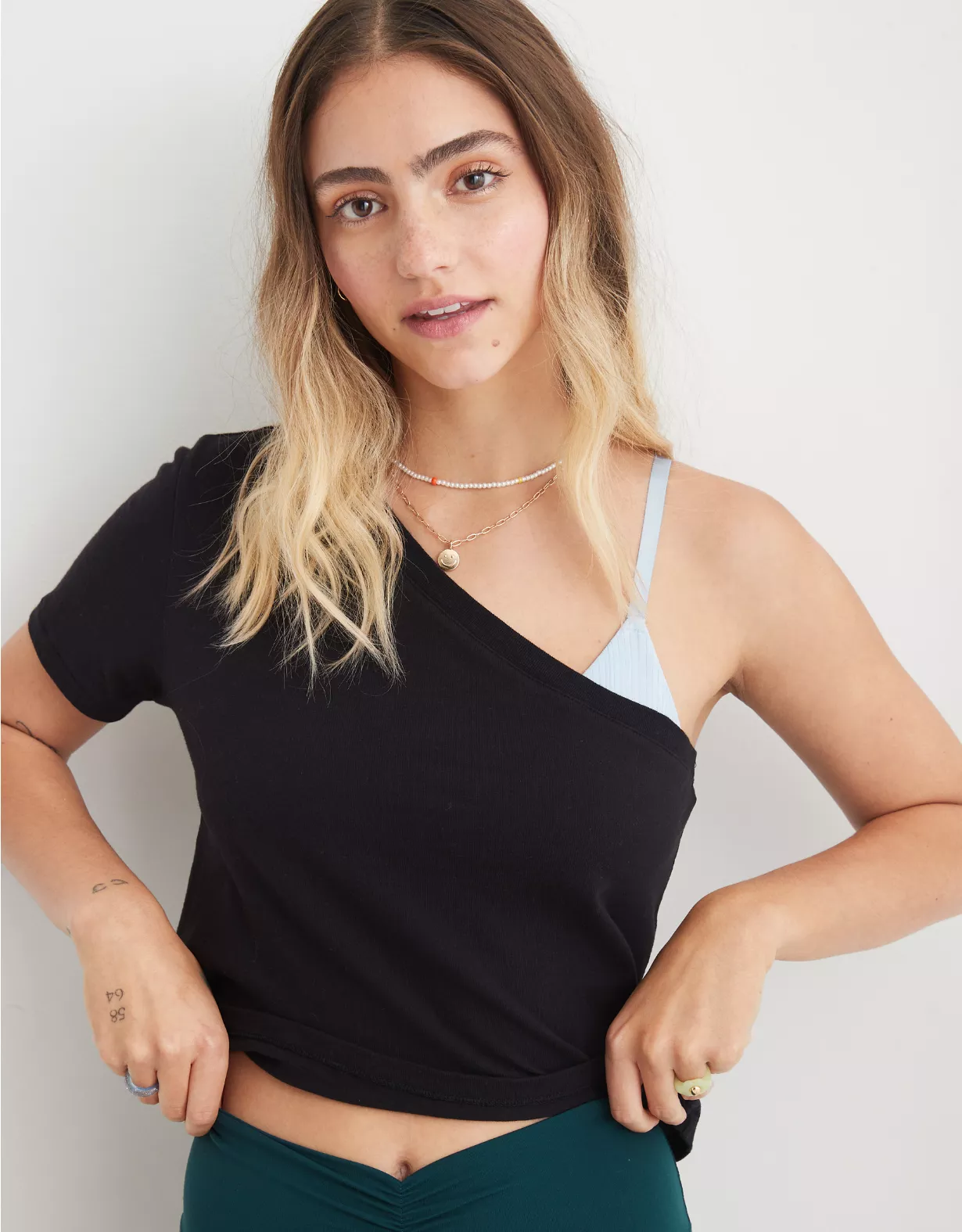 Aerie One Shoulder Baby T-Shirt