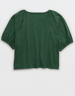Женские футболки Aerie Bubble Sleeve T-Shirt — фото 4