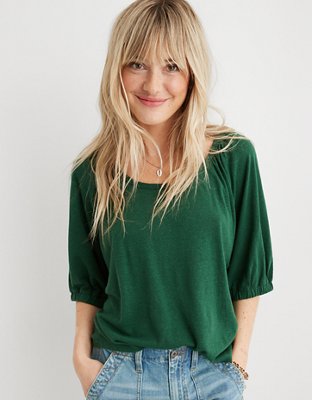 Aerie Bubble Sleeve T-Shirt