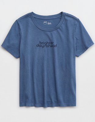 Aerie T-shirt corta con cuello redondo