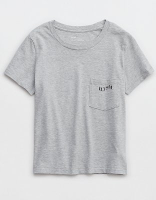 Aerie T-shirt corta con cuello redondo