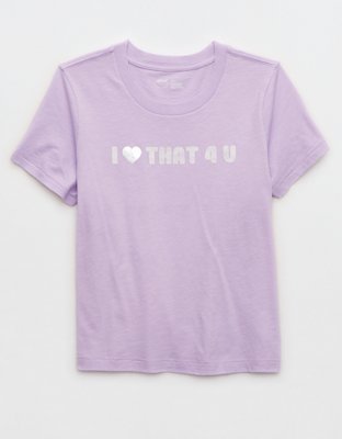 Aerie T-shirt corta con cuello redondo