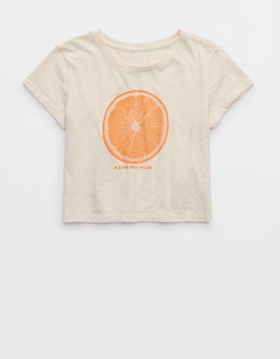 Aerie Smiley® Cropped Graphic Baby T-Shirt