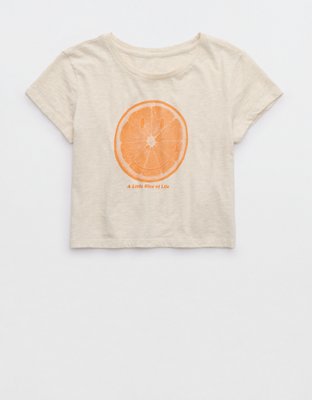 Aerie Smiley® Cropped Graphic Baby T-Shirt