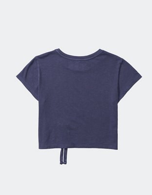 Aerie T-shirt Corta Plisada